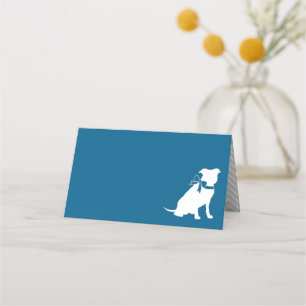 Pit Bull Dog Baby Shower Place Card