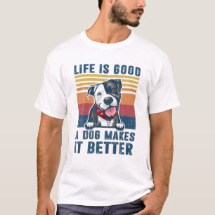 Pit Bull Dog Gifts Funny Pit Bull Dog Dad Mom Men T-Shirt