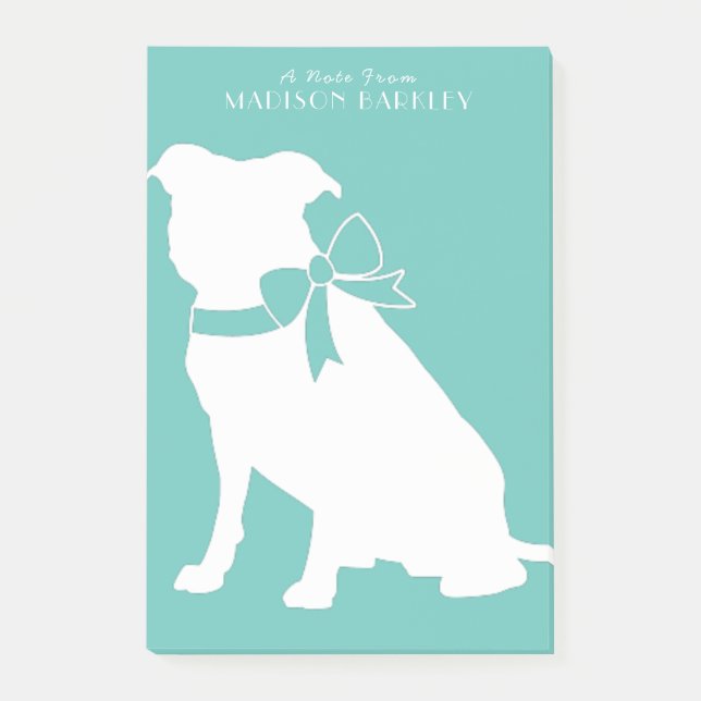 Pit Bull Dog Puppy Pitbull Post-it Notes (Front)