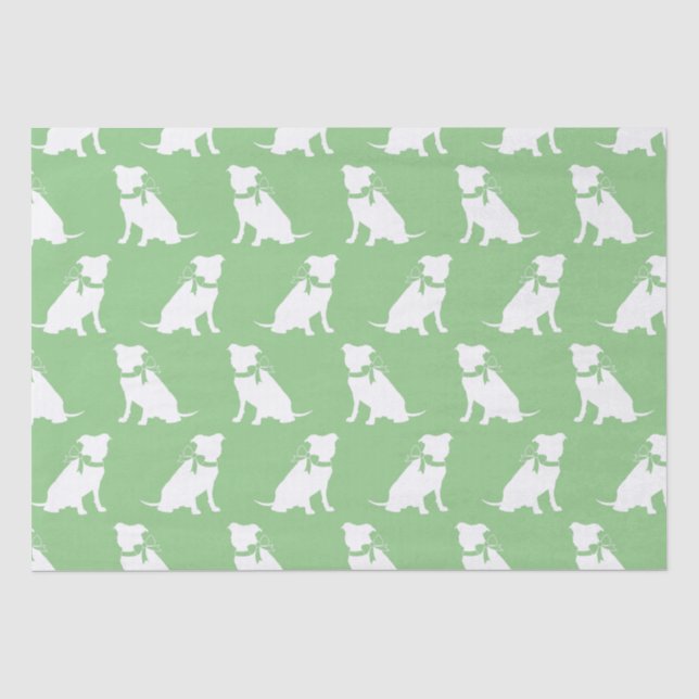 Pit Bull Dog Puppy Pitbull Tissue Paper (Front)