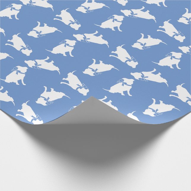 Pit Bull Dog Puppy Pitbull Wrapping Paper (Corner)