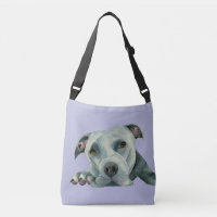 Pit Bull Dog Watercolor Art | Big Ol' Head