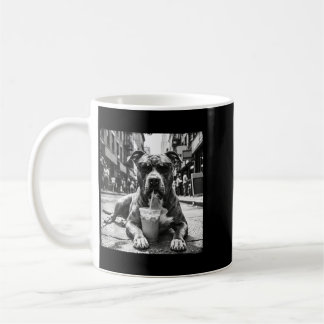 Pit Bull Drinking Iced Coffee Cool Dog Street Art Mug