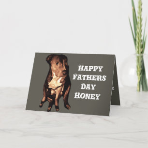PIT BULL FATHERS DAY CARD