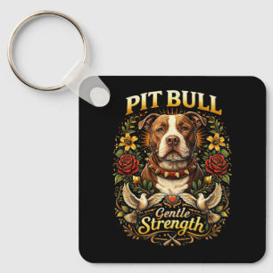 Pit Bull: Gentle Strength Keychain