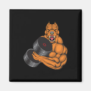 Pit Bull Gym Fitness - Weightlifting Deadlift Body Magnet
