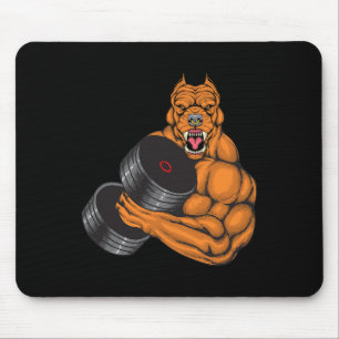 Pit Bull Gym Fitness - Weightlifting Deadlift Body Mouse Pad