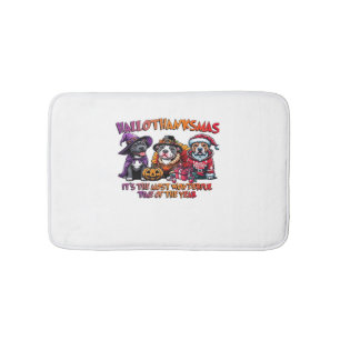 Pit Bull Halloween Thanksgiving Christmas Classic  Bath Mat