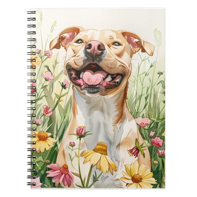 Pit Bull Journal – Dog Mom Notes (Front)