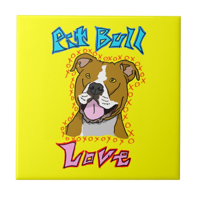 Pit Bull Love Tile (Front)
