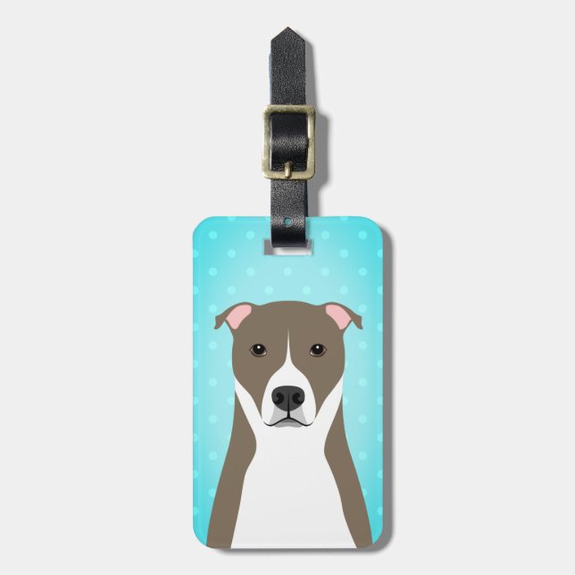 Pit Bull Luggage Tags (Front Vertical)