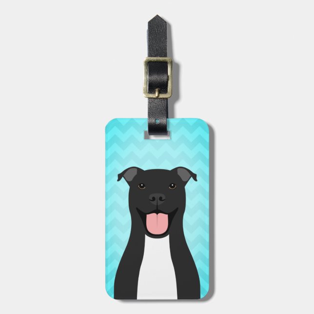 Pit Bull Luggage Tags (Front Vertical)