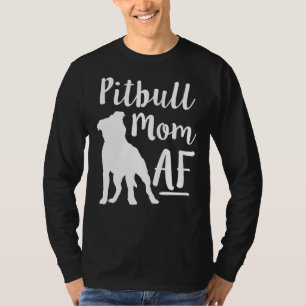Pit Bull Mom Af Womens Dog Pitbull Fitted Scoop T-Shirt