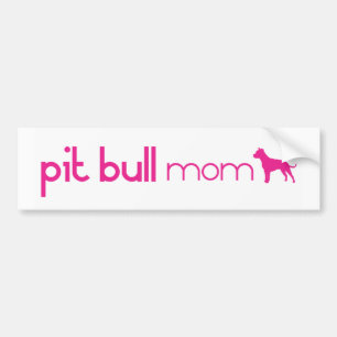 Pit Bull Mom Bumper Sticker