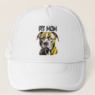 Pit Bull Mom   Dog Lover's  Trucker Hat