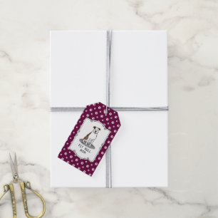 Pit Bull Mom (lt brindle white 3) Dog Mom Gift Tags