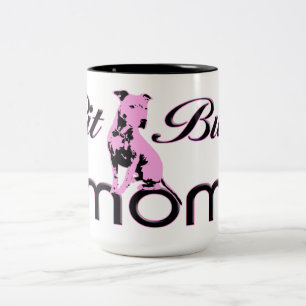 Pit Bull Mom Mug ~ Pink