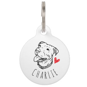 Pit Bull Personalized ID Tag