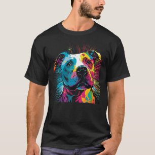 Pit Bull pitbull Artistic Pibble T-Shirt