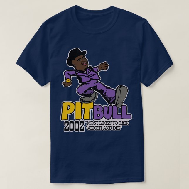 Pit Bull Playa Haters Ball Pimp Walk T-Shirt (Design Front)