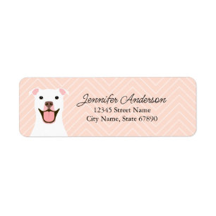 Pit Bull Return Address Label