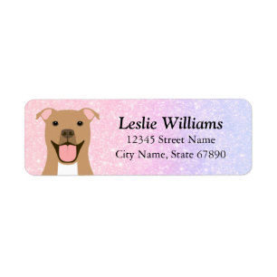 Pit Bull Return Address Labels