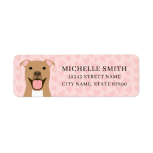 Pit Bull Return Address Labels