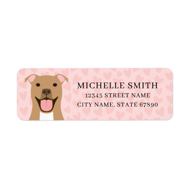 Pit Bull Return Address Labels (Front)