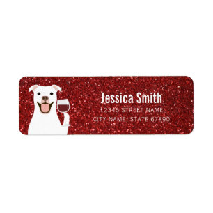 Pit Bull Return Address Labels