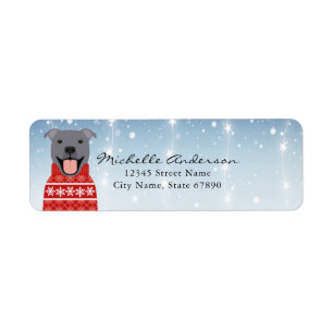Pit Bull Return Address Labels