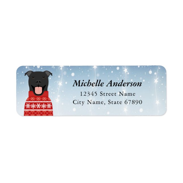 Pit Bull Return Address Labels (Front)