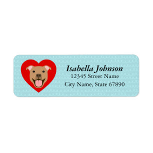 Pit Bull Return Address Labels