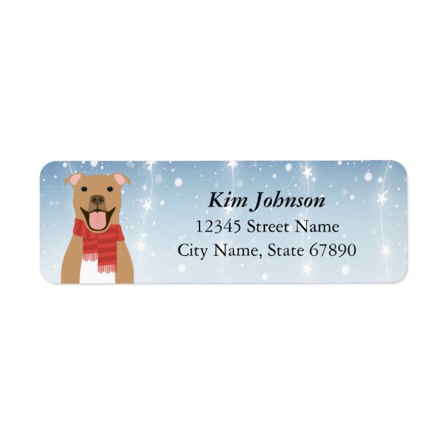 Pit Bull Return Address Labels (Front)