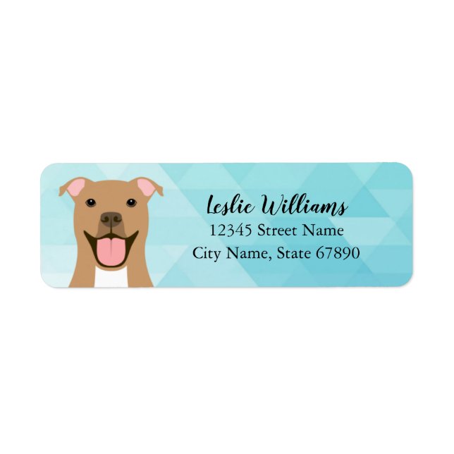 Pit Bull Return Address Labels (Front)