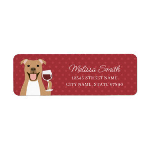 Pit Bull Return Address Labels