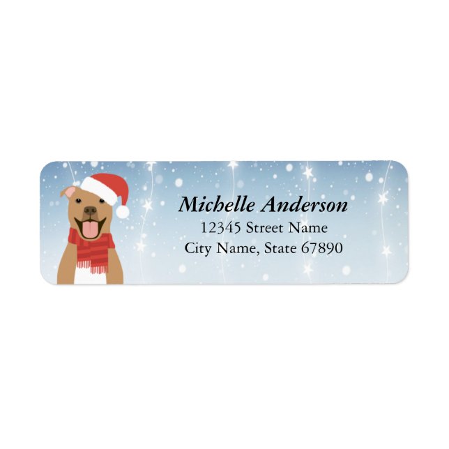 Pit Bull Return Address Labels (Front)