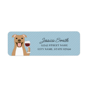 Pit Bull Return Address Labels