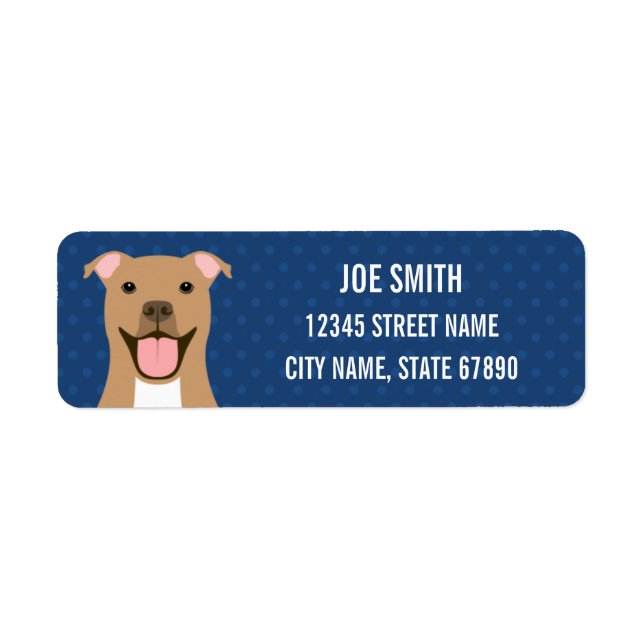 Pit Bull Return Address Labels (Front)