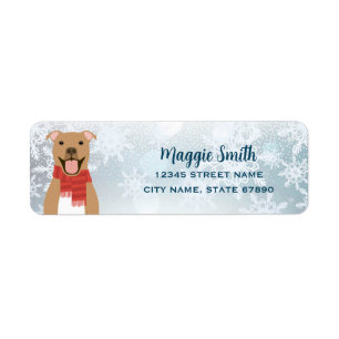 Pit Bull Return Address Labels