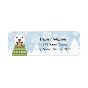Pit Bull Return Address Labels