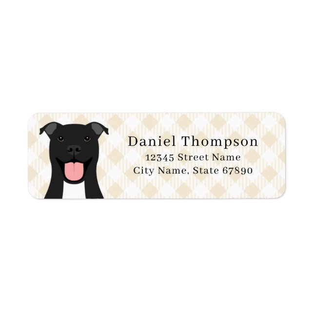 Pit Bull Return Address Labels (Front)