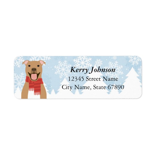Pit Bull Return Address Labels (Front)