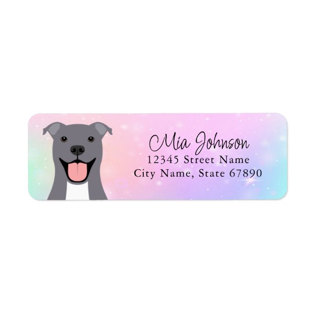 Pit Bull Return Address Labels (Front)
