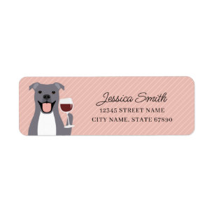 Pit Bull Return Address Labels