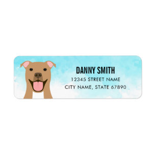 Pit Bull Return Address Labels