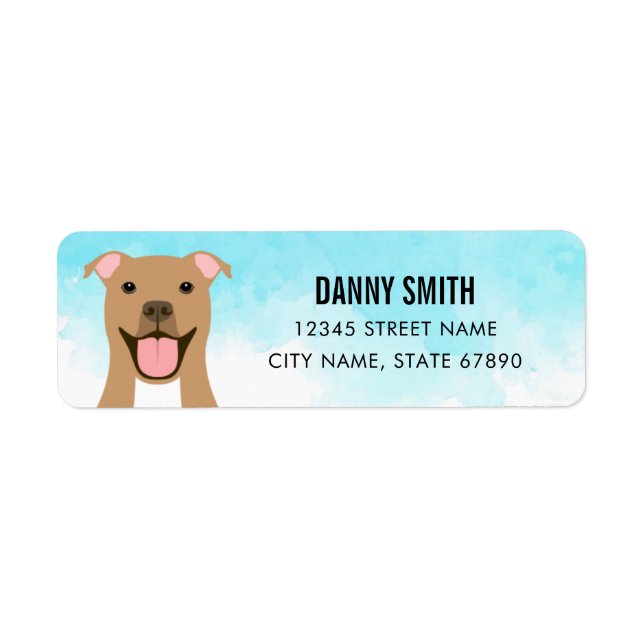 Pit Bull Return Address Labels (Front)
