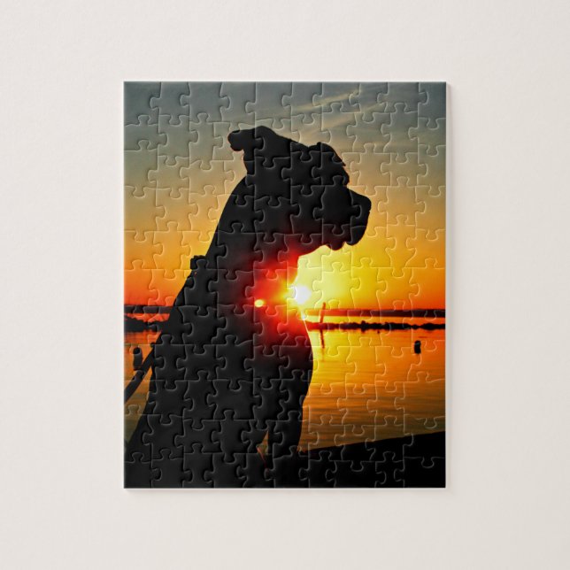 Pit Bull Sunrise Jigsaw Puzzle (Vertical)