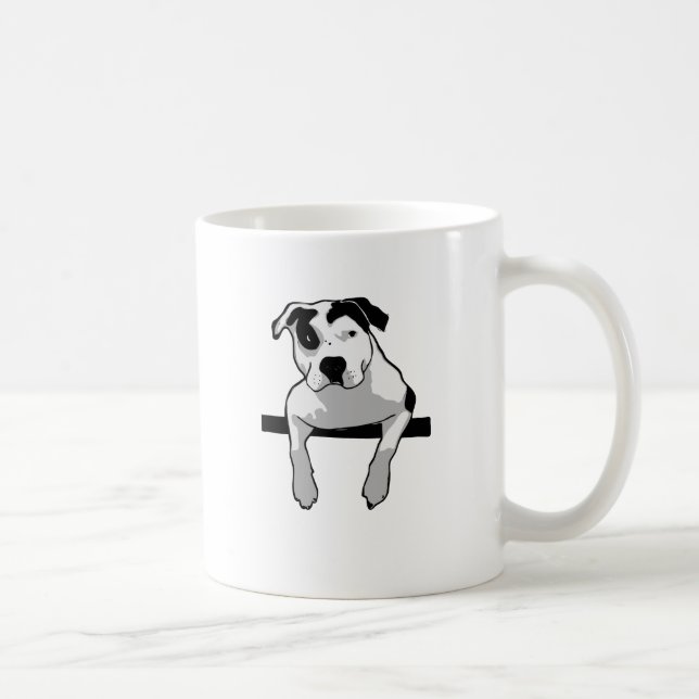 Pit Bull T-Bone Graphic Coffee Mug (Right)