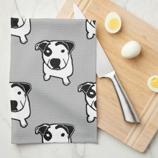 Pit Bull T-Bone Graphic Kitchen Towel