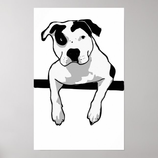 Pit Bull T-Bone Graphic Poster (Front)